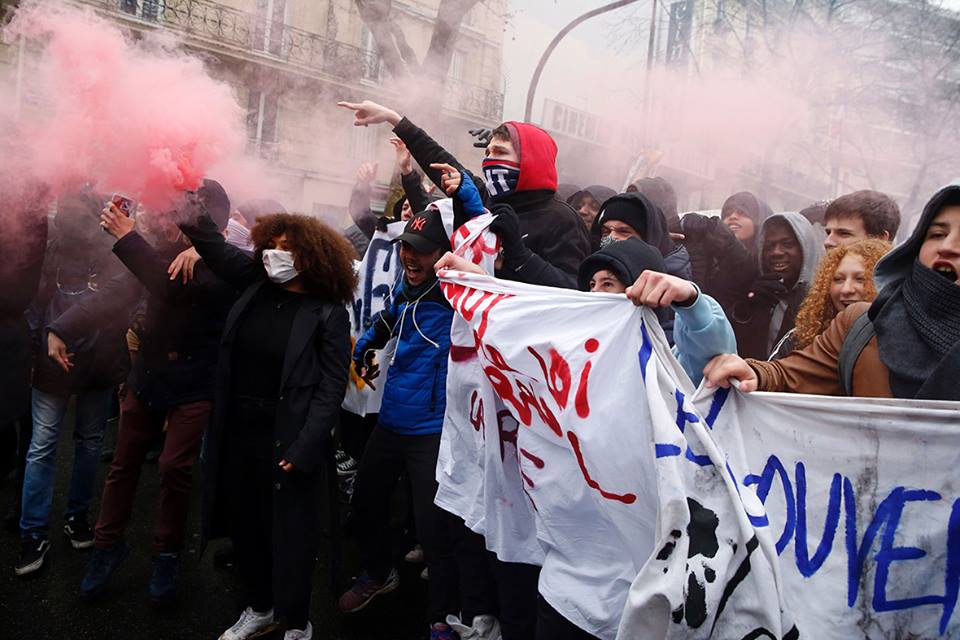 A protest against the Loi Travail, Paris, 2016