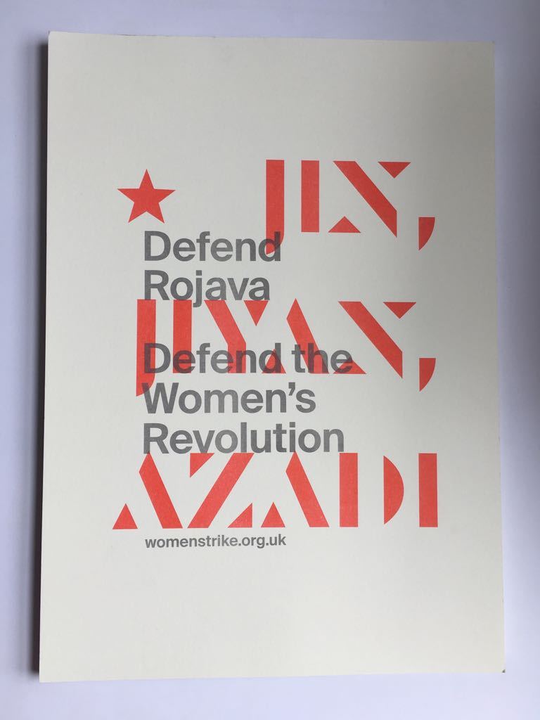 Defend Rojava Defend the Women's Revolution poster
